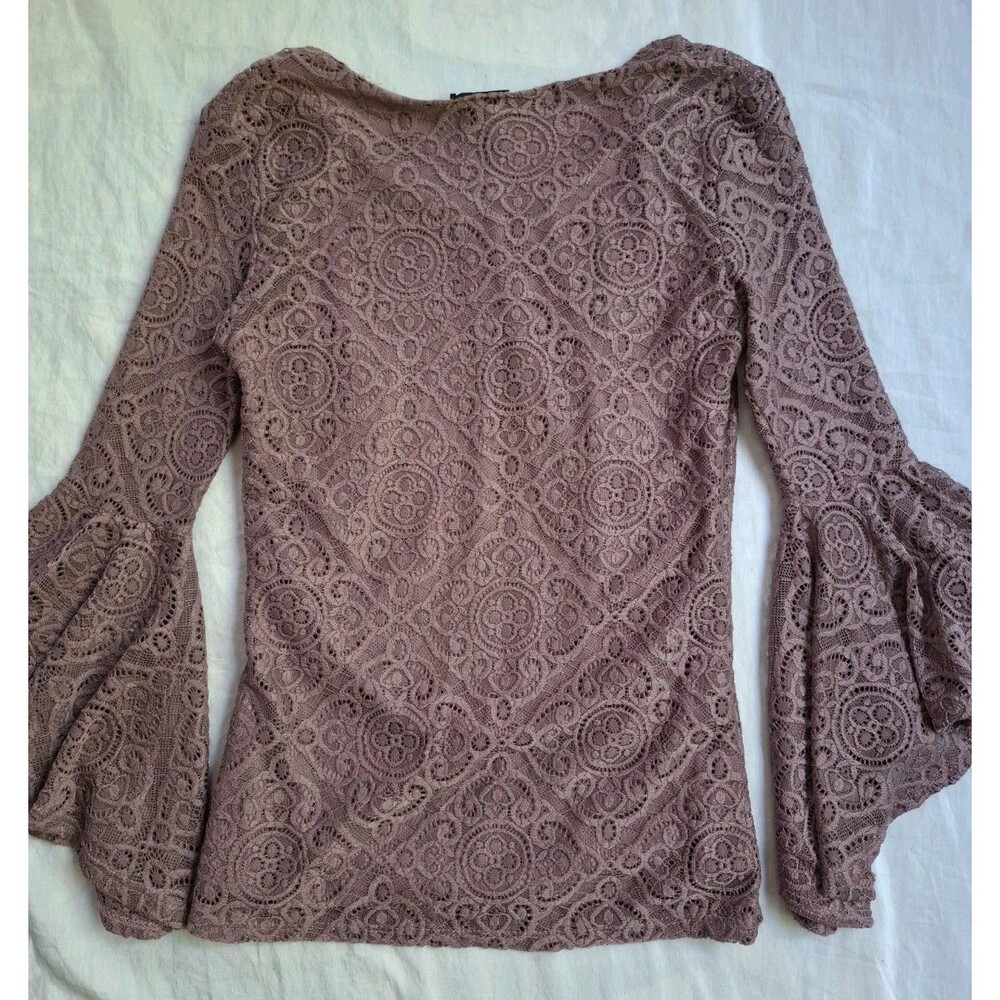 Y2K TMG New York Fairycore Lace Whimsigoth Romantic Bell Sleeve Women's Small - Picture 13 of 15